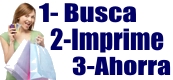 Cupones Descuento 1- Busca los descuento y ofertas que te interesen. Hay muchos.    2- Imprime los ahorrocheques que quieras o m&aacute;ndaselos a un amigo.    3- Acude al anunciante con el ahorrocheque para beneficiarte de la promoci&oacute;n.