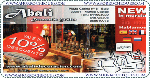 cup&oacute;n descuento Murcia Abali decoraci&oacute;n 
