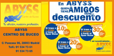 Abyss Centro Buceo Descuento por Amigos
