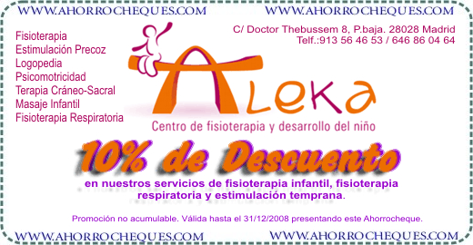 Cup&oacute;n Descuento Medicina y Salud Madrid Fisioterapia Infantil