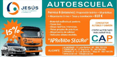 Cup&oacute;n descuento Alicante Autoescuela Jes&uacute;s Tucar.net