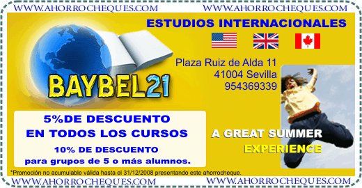 Cup&oacute;n Descuento Ense&ntilde;anzas Internacionales Baybel21