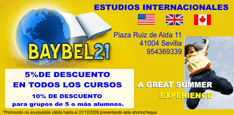 Cup&oacute;n Descuento Ense&ntilde;anzas Internacionales Baybel21