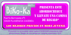 Cheque regalo Biko-ka outlet Plasencia