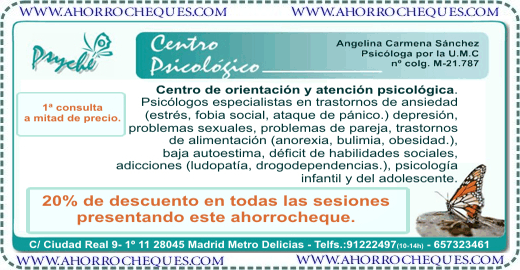 Cup&oacute;n Descuento psicologos Madrid Centro Psicol&oacute;gico Psych&eacute;