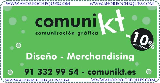 Comunikt dise&ntilde;o impresion displays 10% descuento