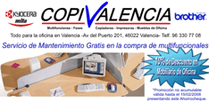 Cup&oacute;n Descuento Tiendas Valencia muebles oficina impresoras Copivalencia 