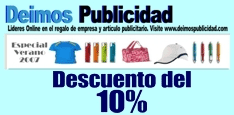 Descuento 10% en regalo de empresa y articulo publicitario Deimos Publicidad