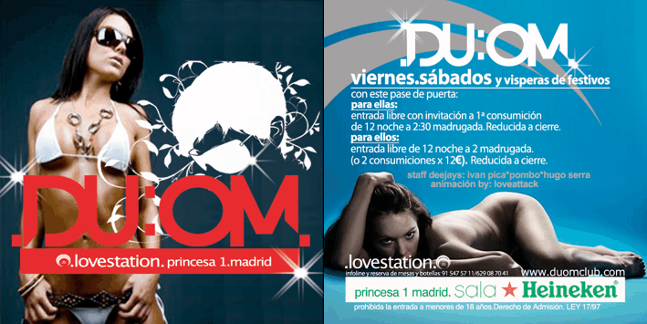 Flyer Discoteca Duom Sala Arena