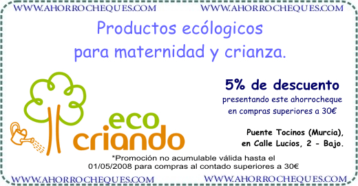 Cup&oacute;n Descuento Ecocriando 