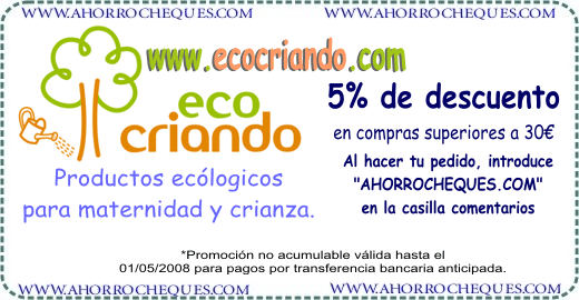 C&oacute;digo Descuento Ecocriando 