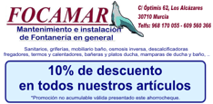 Cup&oacute;n Descuento Fontaner&iacute;a Mantenimiento e instalaci&oacute;n Murcia Focamar