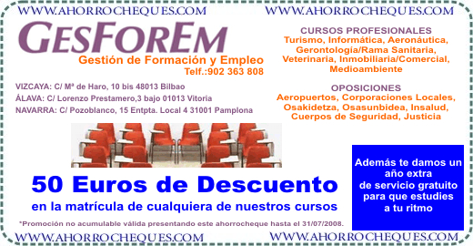 Cup&oacute;n Descuento Academia Formaci&oacute;n y Empleo Vizcaya Vitoria Pamplona
