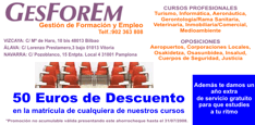 Cup&oacute;n Descuento Academia Formaci&oacute;n y Empleo Vizcaya Vitoria Pamplona