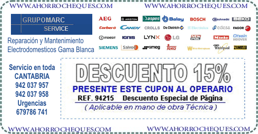 Cup&oacute;n Descuento Grupomarc Service Reparaci&oacute;n Electrodom&eacute;stico