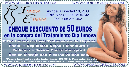 Cheque Descuento 50&euro; InnovaEstetica