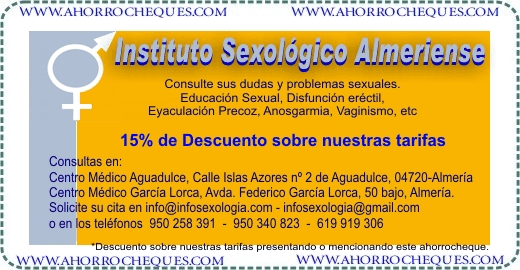 Instituto Sexol&oacute;gico Almeriense 15% descuento