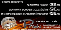 Joyer&iacute;a Prieto Cheque Descuento