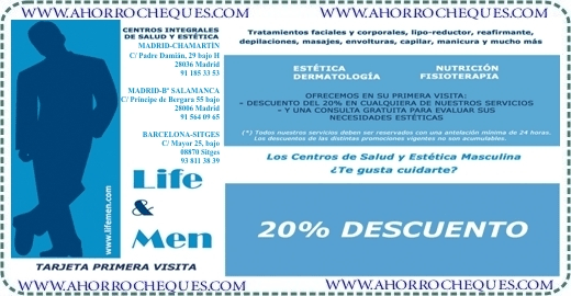 Cup&oacute;n Descuento Centros Life & Men