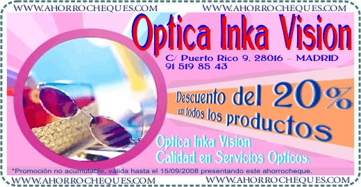 25% de Descuento en gafas Progresivas kodak Optica Inka Vision