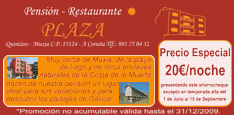 Cup&oacute;n Descuento Pensi&oacute;n Plaza La Coru&ntilde;a