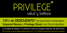 Privilege Spa Valencia Belleza y Salud Cup&oacute;n Descuento Progamas