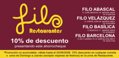 Cup&oacute;n Descuento restaurantes filo