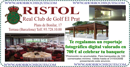 Ristol Club de Golf El Prat reportaje fotografico de regalo