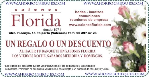 Salones Florida Descueno o Regalo