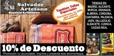 Cup&oacute;n Descuento Salvador Artesano 10% de descuento
