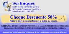 Serfinques servicios inmobiliarios cheque regalo para pintar tu nueva casa