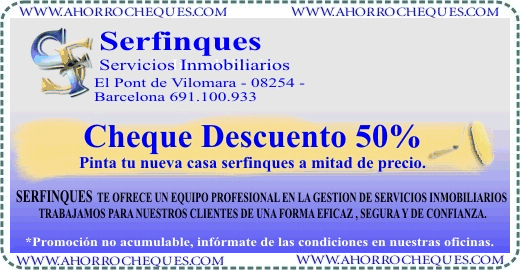 Serfinques servicios inmobiliarios cheque regalo para pintar tu nueva casa