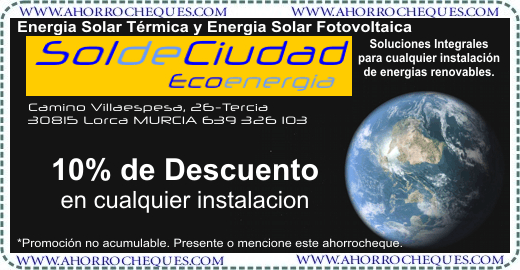 Cup&oacute;n Descuento Energia Solar Soldeciudad
