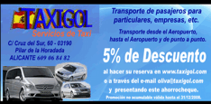 Cup&oacute;n Descuento Taxigol Transporte de pasajeros