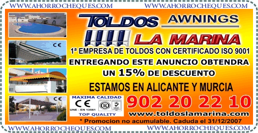 Toldos La Marina descuento