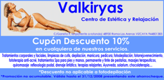 Cup&oacute;n Descuento Vizcaya Belleza Estetica Valkiryas