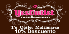 Cup&oacute;n Descuento YesOutlet Moda Outlet Multimarca 10% descuento
